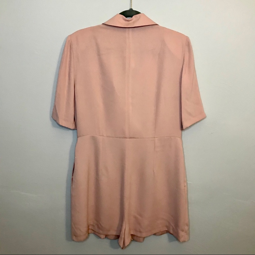 NWT Topshop -  Pink Blush Button Skort Romper 10 - Picture 6 of 7